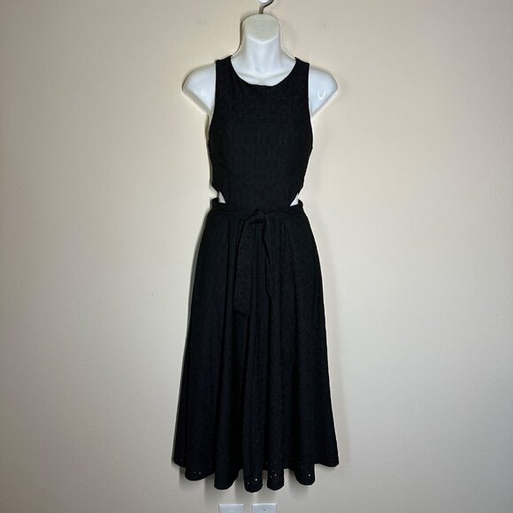 Anthropologie Hutch Algarve Eyelet Cut Out Midi Dress Womens Size SP Party Boho - Picture 3 of 10
